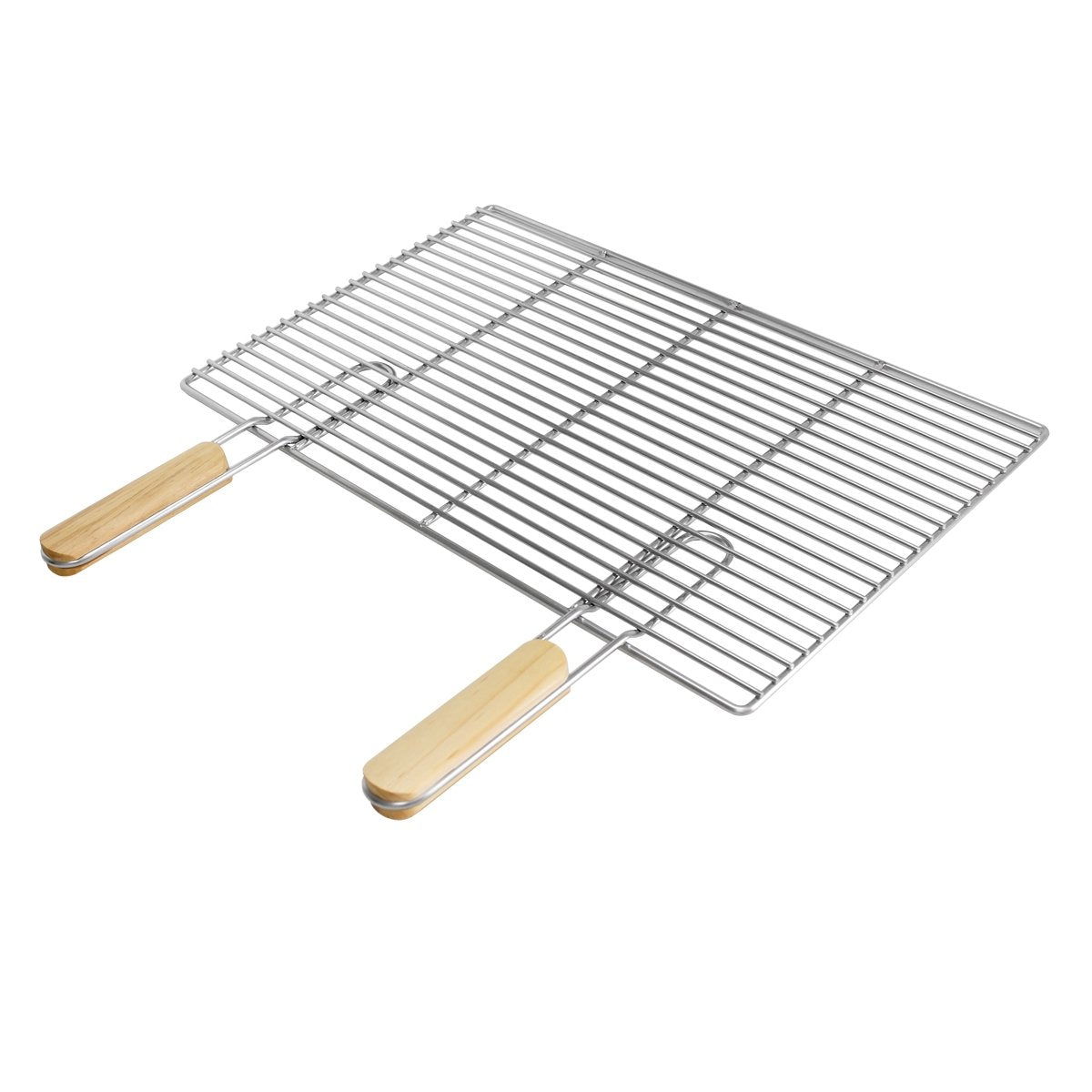 Grillrost 54x34 cm mit abnehmbaren Griffen, 54 x 34 cm mit Griffen
