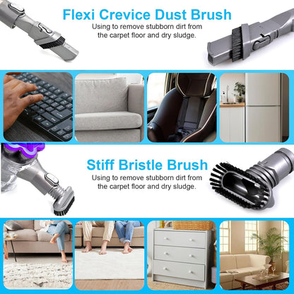 7-teiliges Staubsauger-Zubehörset für Dyson, 7 Stück