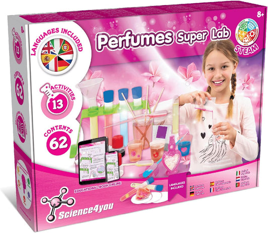 Superparfümlabor, Science4you - Superparfümlabor für Kinder +8 Jahre - Parfüm Selber Machen Set für Kinder: