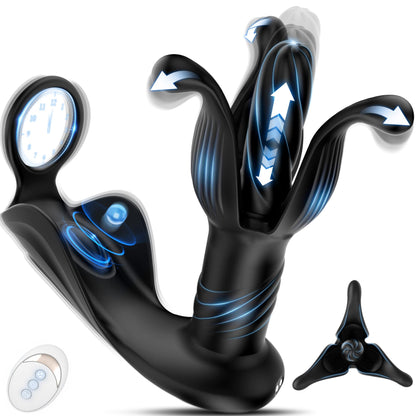 4-in-1 Analvibrator mit Prostata- und Penisstimulation