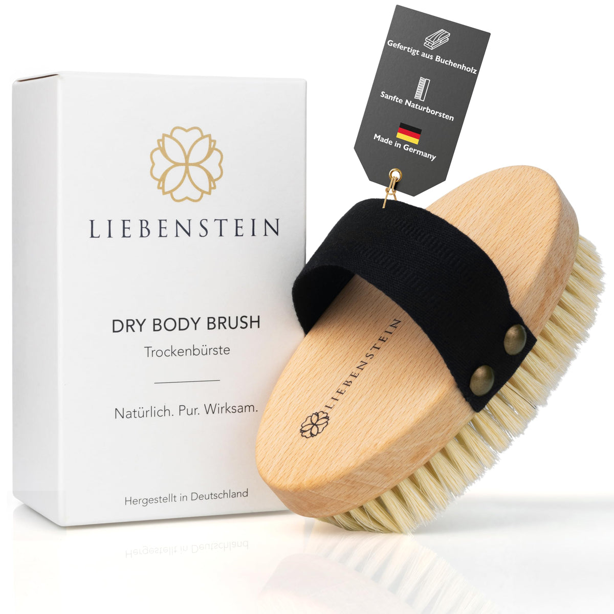 Trockenbürste für Körper und Lymphdrainage Massage