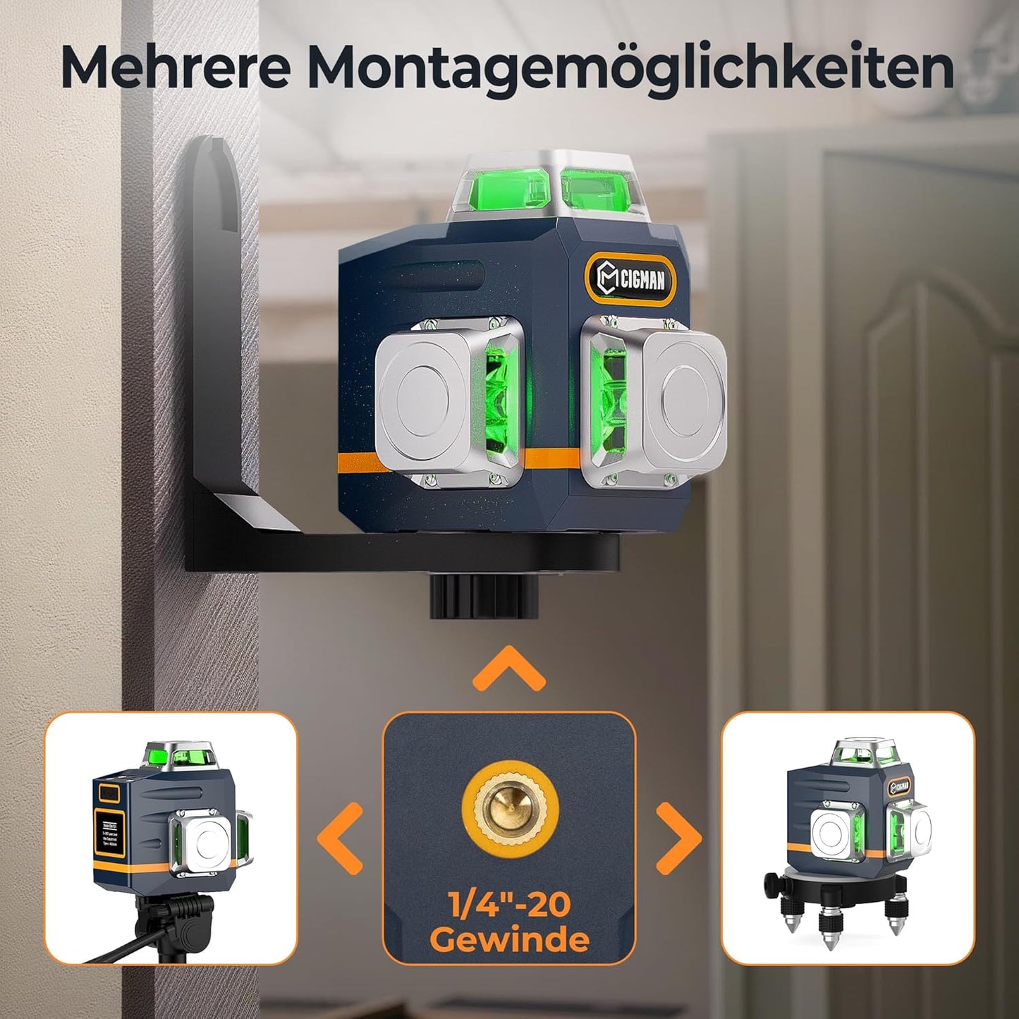 CM-701 Kreuzlinienlaser für den Innenbereich, CM-701