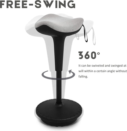 Ergonomischer Arbeitshocker, Grau