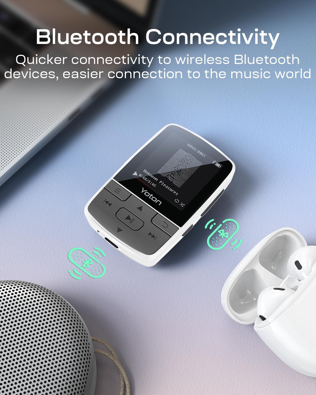 MP3-Player mit Sportclip, Weiss