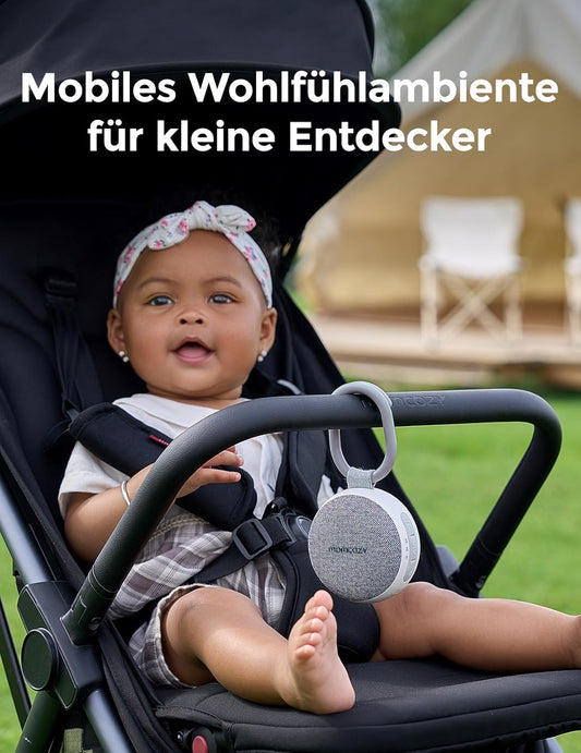 Tragbare White Noise Maschine mit Nachtlicht, Grau