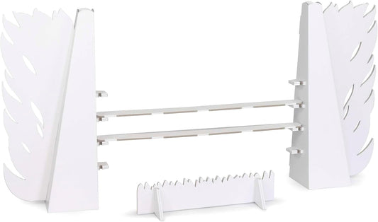 Hobby Horse Hindernis-Set, Hindernis Set Feuer Weiß Zum Bemalen/Bekleben