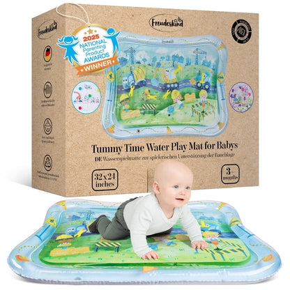TummyTime Wassermatte Baustelle XXL, Baustelle (himmelblau)