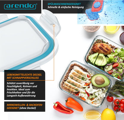 Glas-Lunchboxen Set
