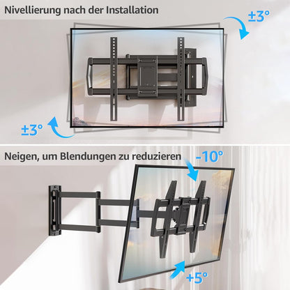 Langarm TV Wandhalterung 42-75 Zoll, 962mm Langarm TV Wandhalterung