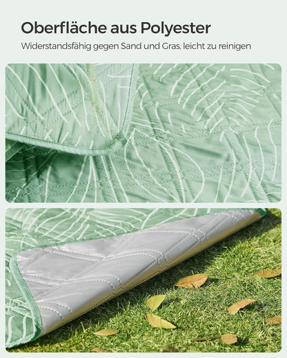 Picknickdecke, 200 x 200 cm (Rechteckig) Grün
