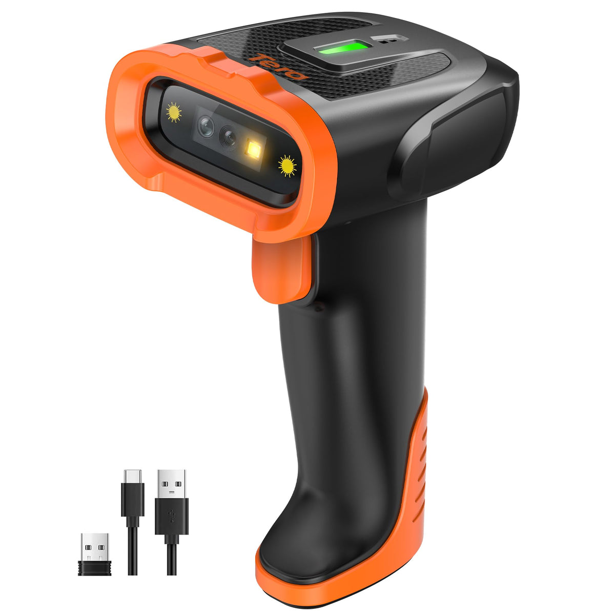 Kabelloser Barcode-Scanner D5300 für 1D, 2D und QR, Orange