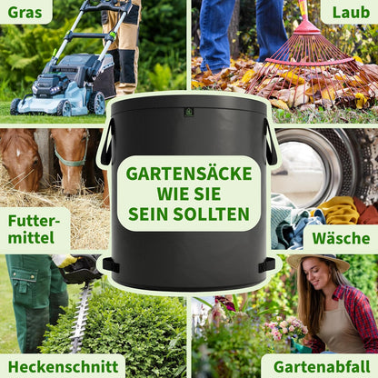 3er-Set Gartensack Super Solid, 272 Liter grau 3x 1 stück (3er Pack)