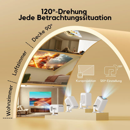 Full HD LED-Heimkino-Beamer mit WiFi & Bluetooth