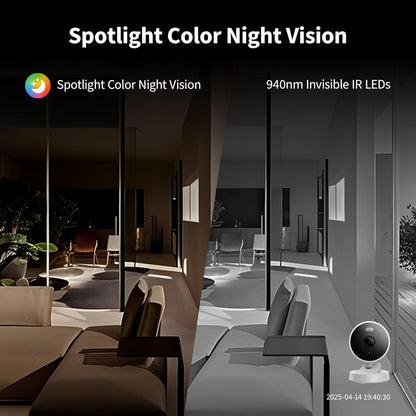2K Sicherheitskamera G100 mit HomeKit Integration, Weiß