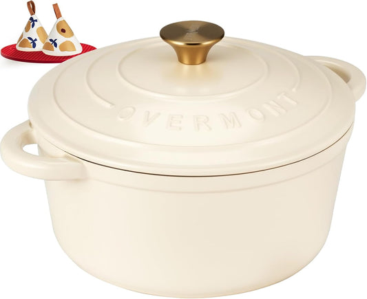 Schmortopf mit Deckel, 26cm-5.2L Cremeweiß