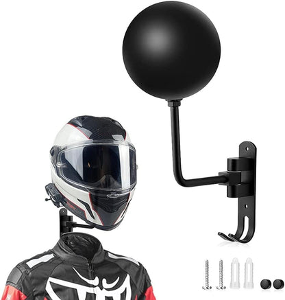 Motorradhelmhalterung