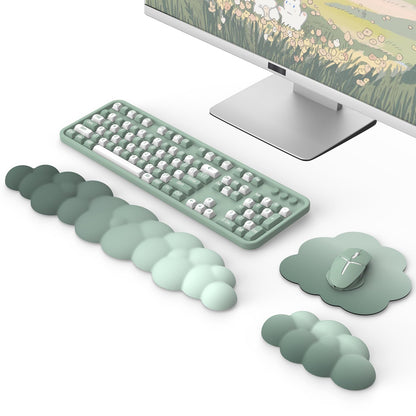 Ergonomisches Handgelenkauflagen-Set für Tastatur & Maus, Grün