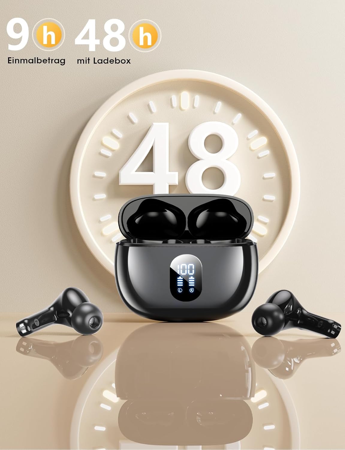 In-Ear Kopfhörer mit Noise Cancelling, Schwarz 2026 Ver