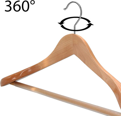 Holzkleiderbügel-Set (10 Stück, 45 cm), 10