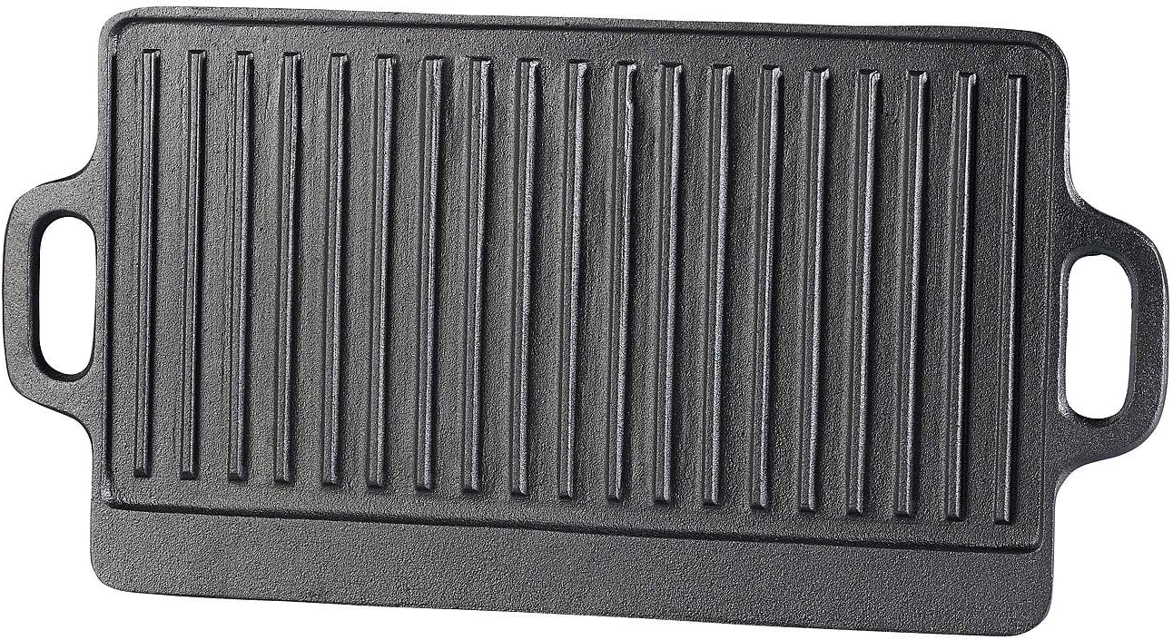 Wende-Grillplatte für Ofen, Herd & Grill, 1er 46 x 23 cm