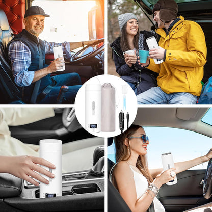 Reisewasserkocher für Auto (500ml, Weiss 2