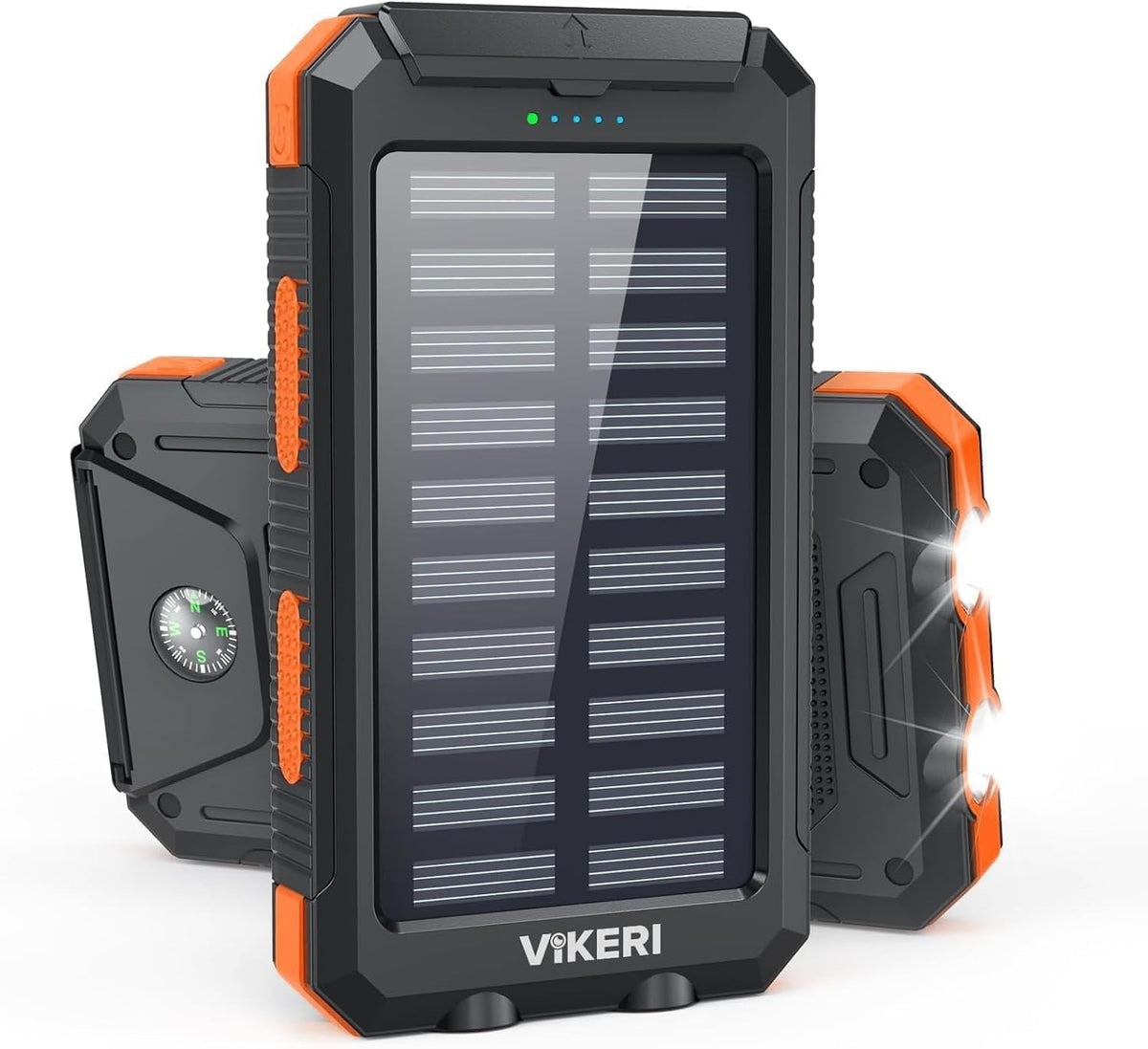 Solar Powerbank 26800 mAh mit USB-C, Dunkelorange