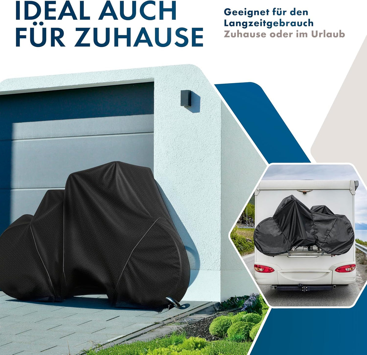 Wasserdichte Veloabdeckung für 2 Räder