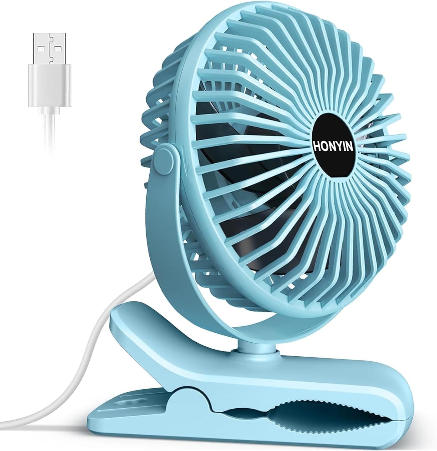 Mini Ventilator mit Clip, Blau