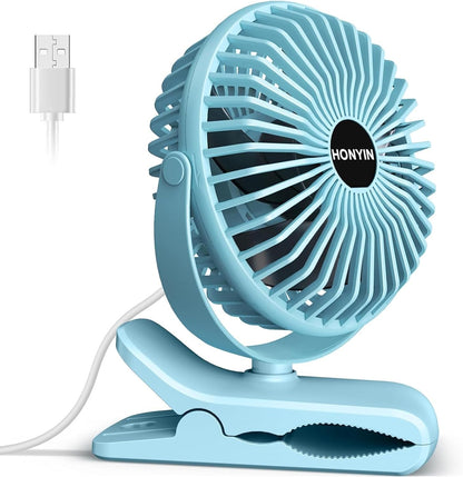 Mini Ventilator mit Clip, Blau