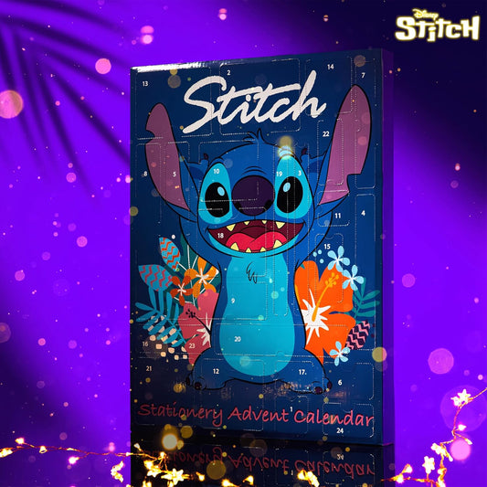 Stitch Adventskalender, Blau Stitch Schreibwaren