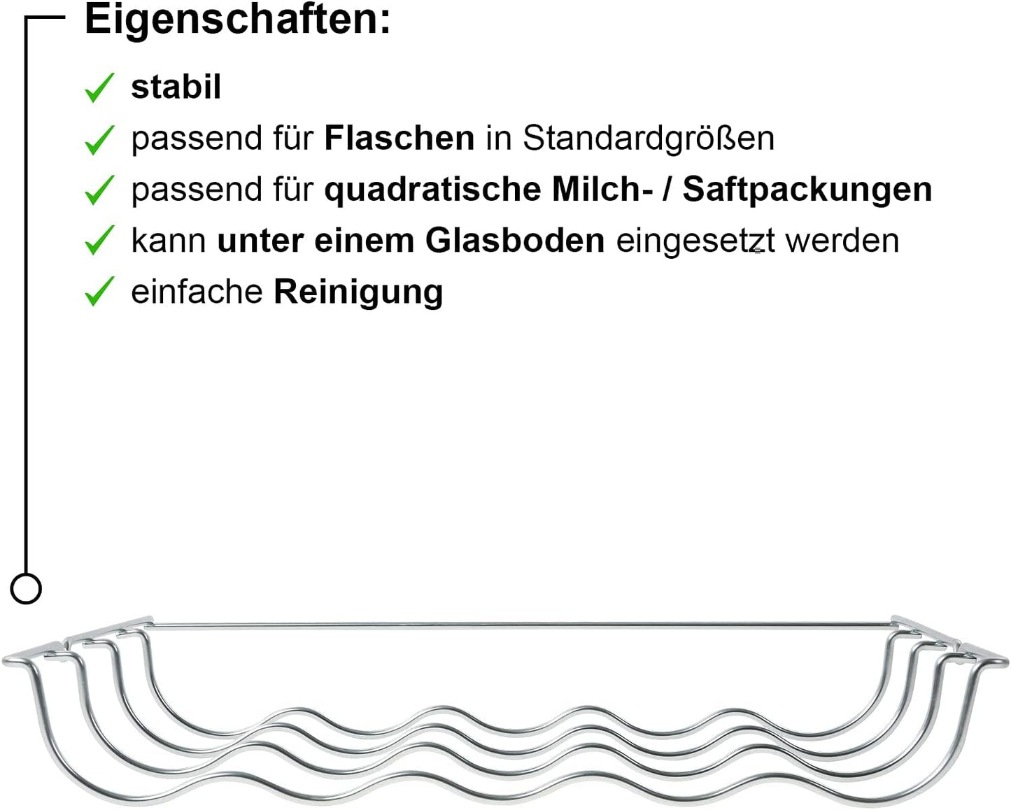 Flaschenablage für Kühlschrank