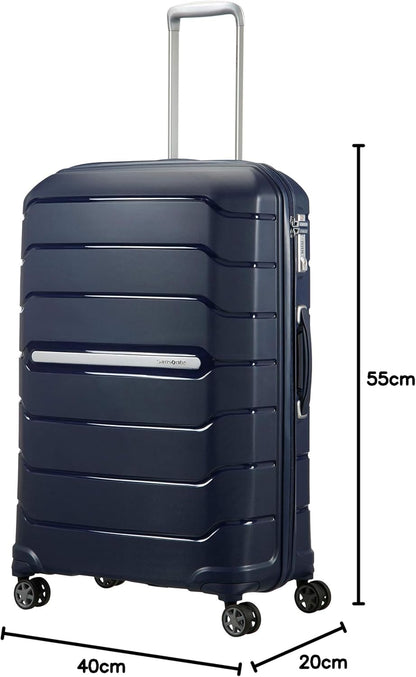 Erweiterbarer Handgepäck-Trolley Flux, Marineblau / Flux / Spinner S (55 cm - 44 L)