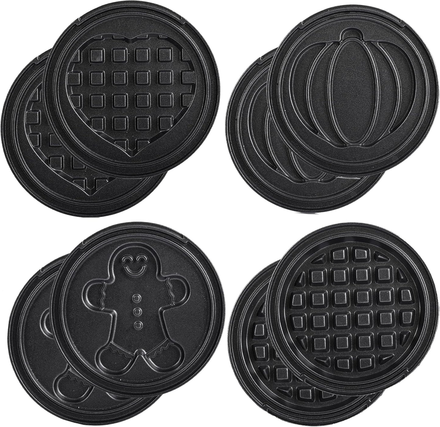 Mini-Waffeleisen mit Wechselplatten, Mintgrün