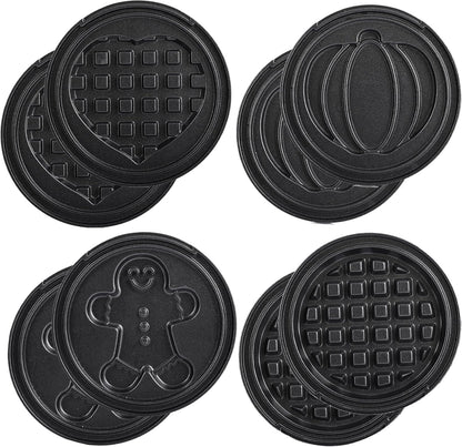Mini-Waffeleisen mit Wechselplatten, Mintgrün