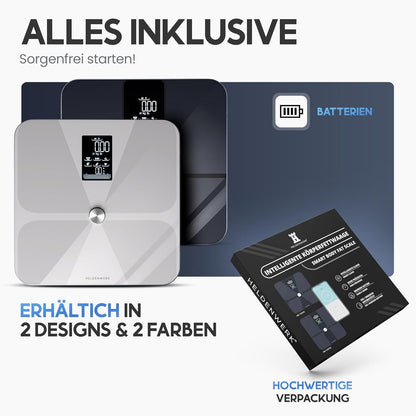 Personenwaage mit App, Dunkelblau (Design Harmony)