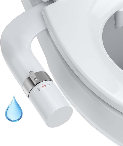 Ultra-Slim Bidet-Aufsatz mit Doppeldüse, Drehbares Bidet