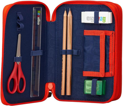 Maxi Mäppchen Set mit Zubehör, Feuerspeibär - Orange Einheitsgrösse