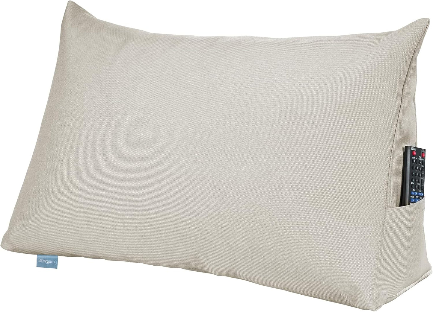 Keilkissen mit Seitenfach, Beige
