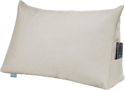 Keilkissen mit Seitenfach, Beige