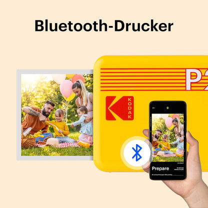 Mini 2 Retro Fotodrucker P210R, Drucker + 68 Blatt / Gelb