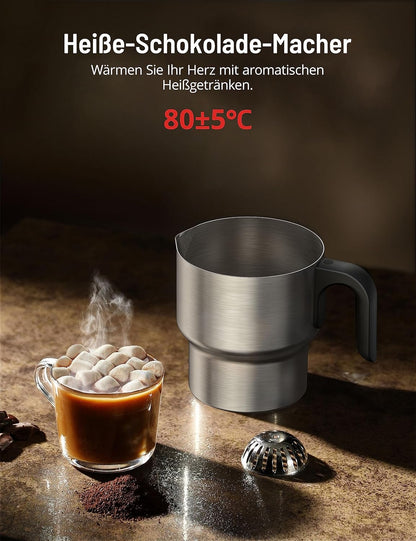 4-in-1 Elektrischer Milchaufschäumer, spülmaschinenfest, 500 ML