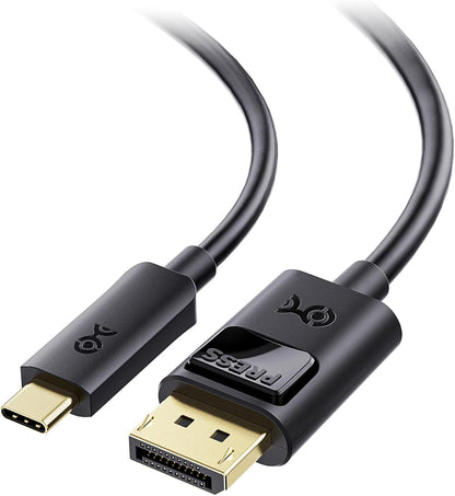 Bidirektionales USB C DisplayPort 1.4 Kabel, 3m Schwarz