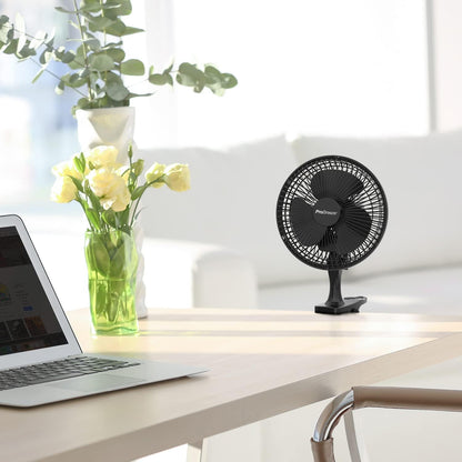 Mini-Ventilator mit Clip, Schwarz