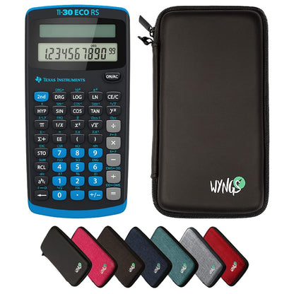 Wissenschaftlicher Taschenrechner TI-30 ECO RS mit Schutztasche, Schwarz