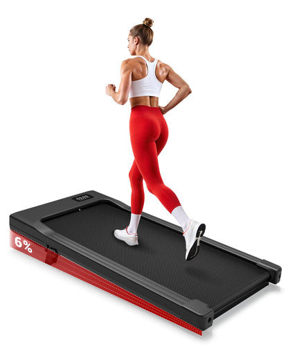 Walking Pad mit Steigung und App-Steuerung, 90cm Helles Schwarz
