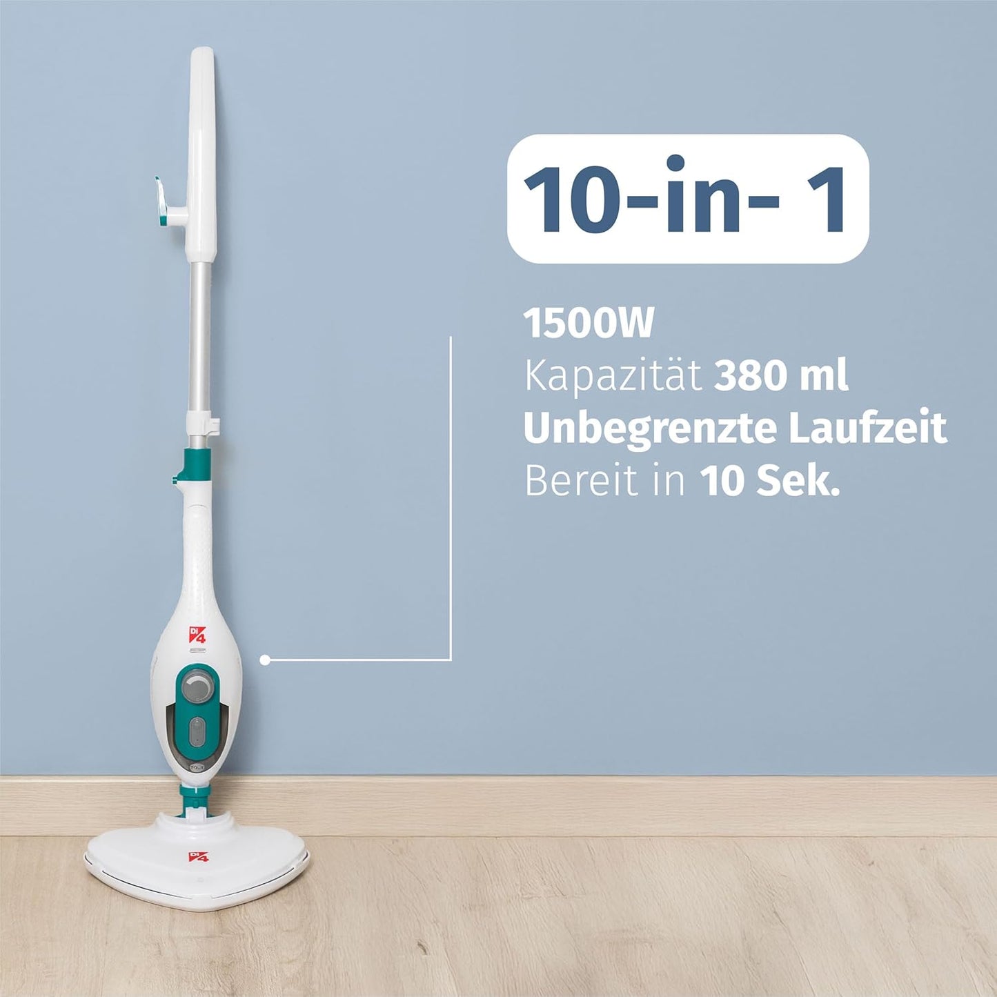Multi 10 Max - Dampfreiniger mit verschiedenen Aufsätzen