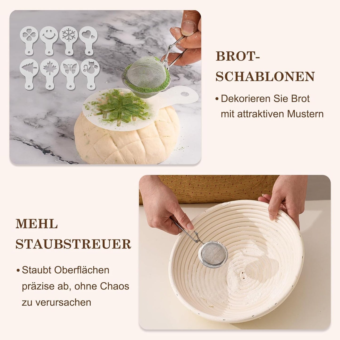 11-teiliges Sauerteig Starter-Set, Rundes Geschenkset