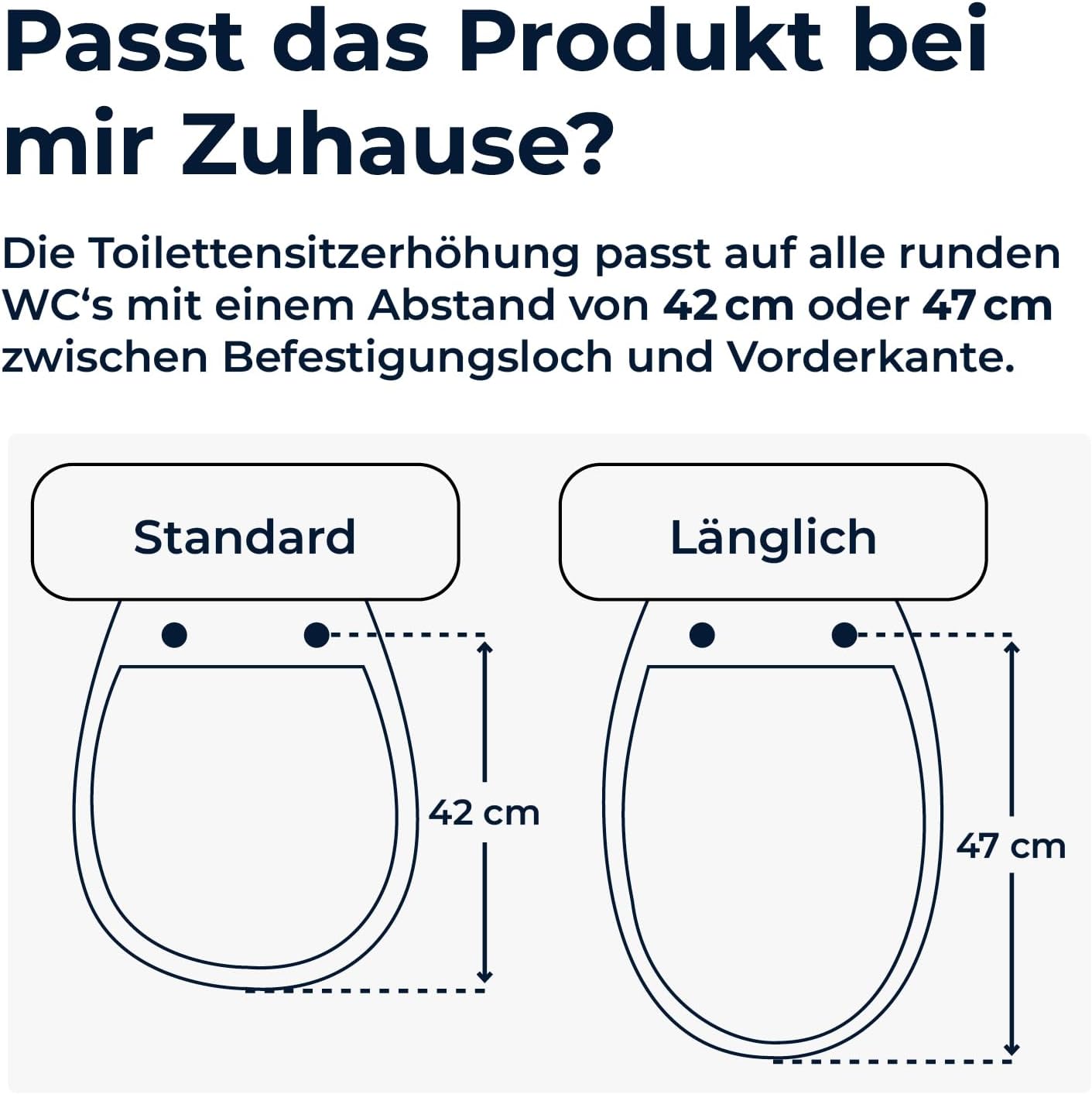 Toilettensitzerhöhung mit Deckel (10 cm)