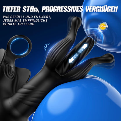 4-in-1 Analvibrator mit Prostata- und Penisstimulation