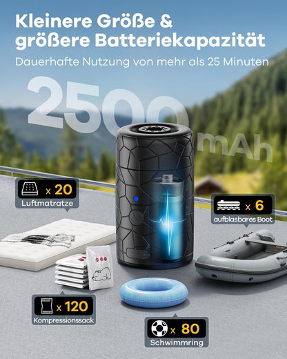 Elektrische Luftpumpe mit Akku, Ap700-S